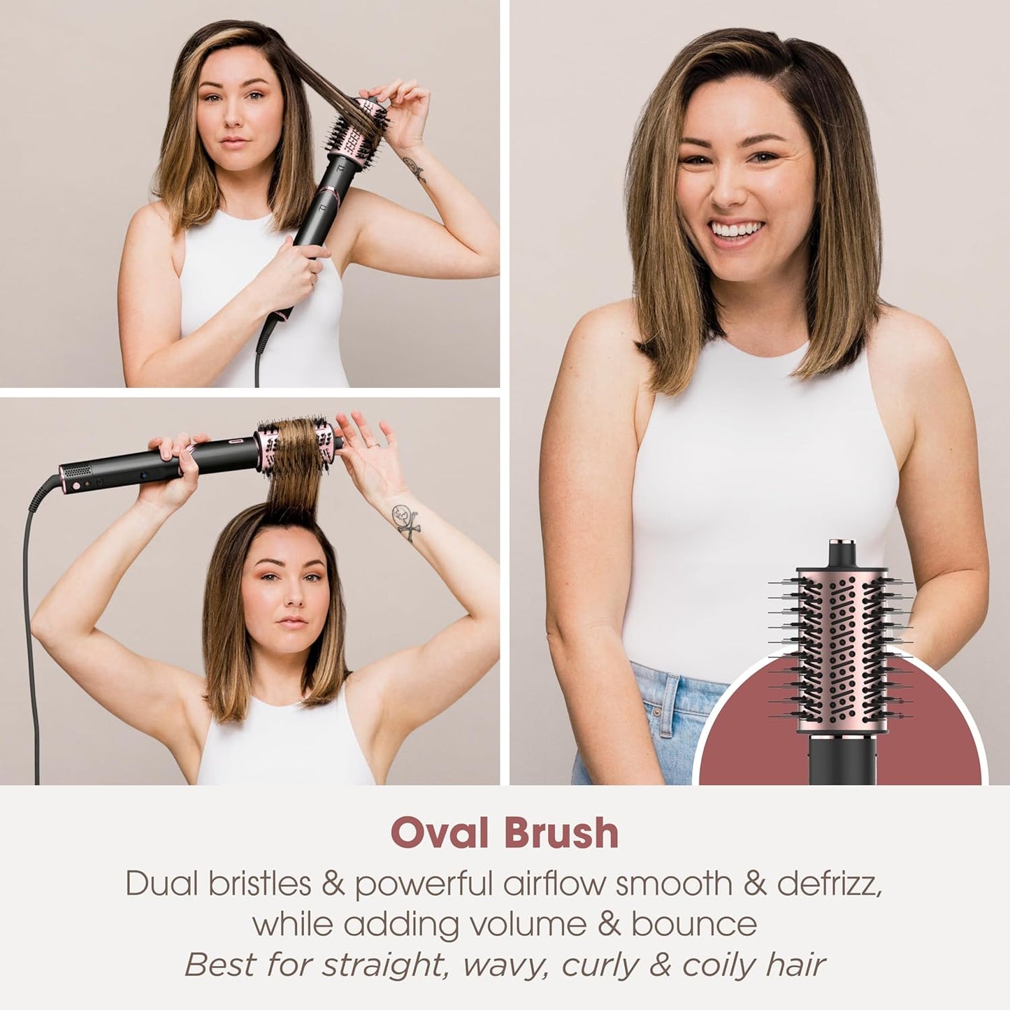 Shark FlexStyle 5-in-1 Air Styler Black & Rose Gold