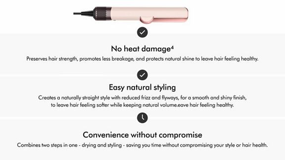 Dyson Airstrait dryer and straightener (Amber silk)