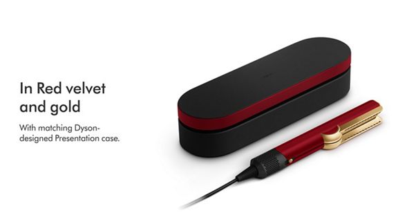 Dyson Airstrait dryer and straightener (Red Velvet/Gold)