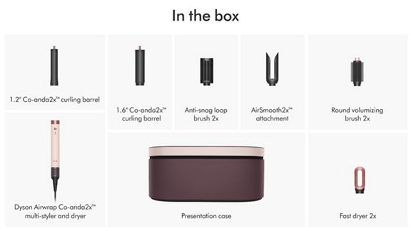 Dyson Airwrap Co-anda2x multi-styler and dryer Straight+Wavy (Ceramic Pink/Rose Gold)