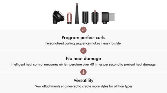 Dyson Airwrap i.d. multi-styler and dryer Curly+Coily (Amber silk)