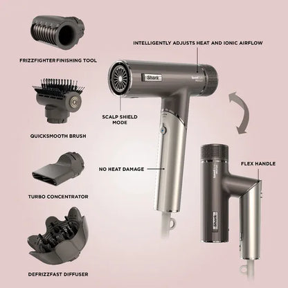 Shark SpeedStyle Pro FLEX 4-in-1 High-Velocity Hair Dryer System HD542UK